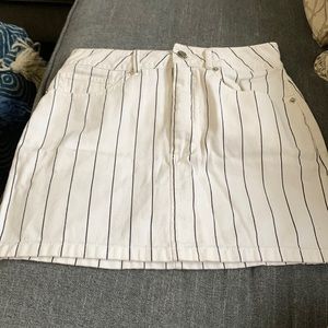 Really cute skirt isn’t stretched out or anything. No stains fits really nice!